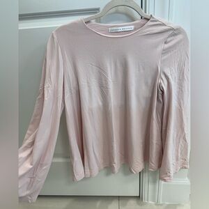 Susana Monaco | Women Long Sleeve Flare Top - light pink